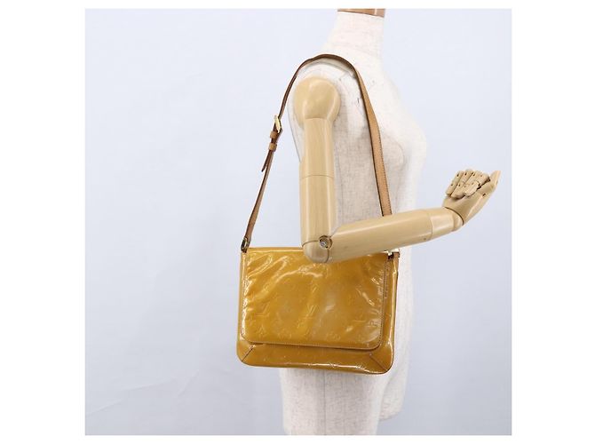 LOUIS VUITTON Borsa Thompson Street Monogram Vernis Beige M91301 LV Auth 170059 - vista 21