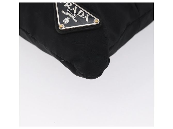Borsa a Spalla PRADA in Nylon Nero Argento Autentica bs33911 - vista 15