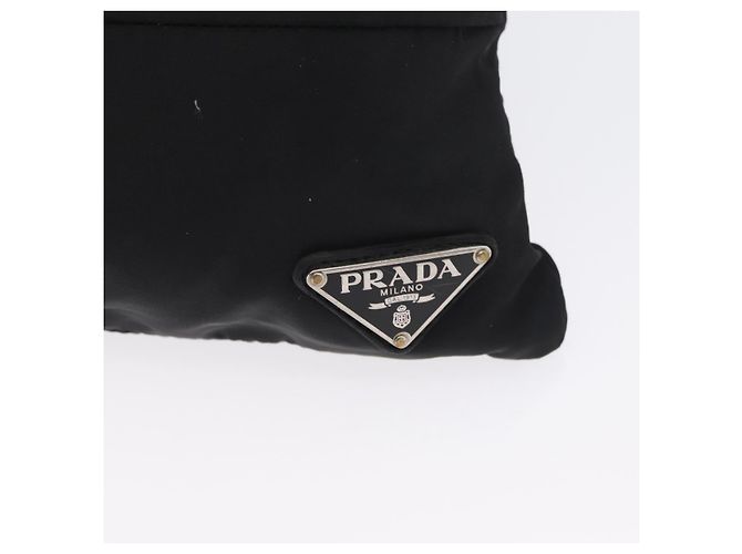 Borsa a Spalla PRADA in Nylon Nero Argento Autentica bs33911 - vista 18