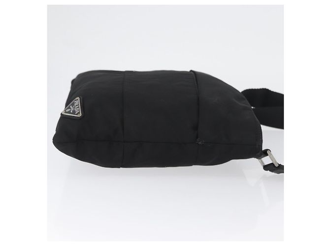 Borsa a Spalla PRADA in Nylon Nero Argento Autentica bs33911 - vista 3