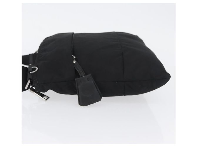 Borsa a Spalla PRADA in Nylon Nero Argento Autentica bs33911 - vista 4