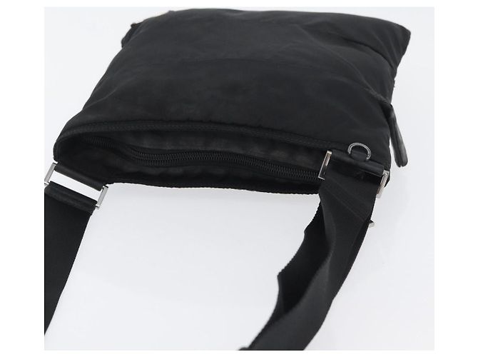 Borsa a Spalla PRADA in Nylon Nero Argento Autentica bs33911 - vista 6