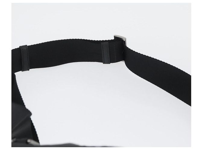 Borsa a Spalla PRADA in Nylon Nero Argento Autentica bs33911 - vista 8