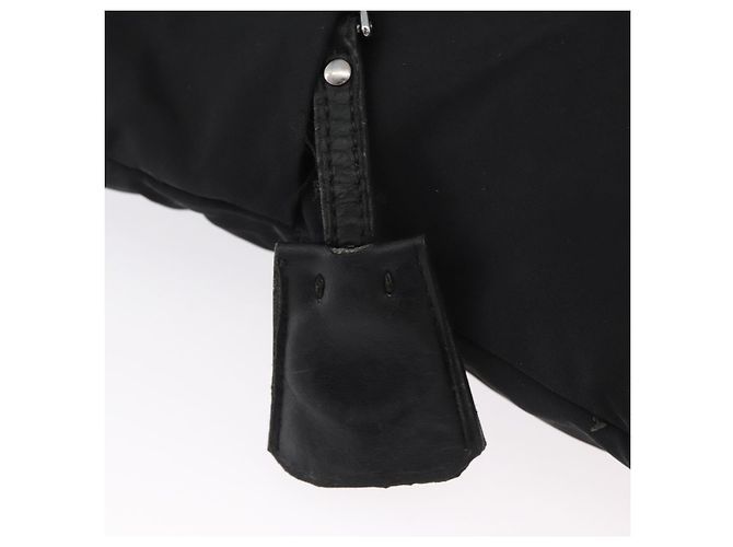 Borsa a Spalla PRADA in Nylon Nero Argento Autentica bs33911 - vista 9