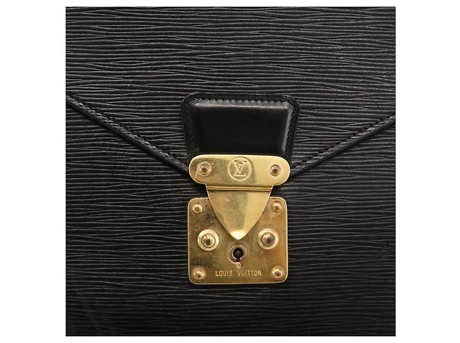 LOUIS VUITTON Epi Serviette Conseiller Borsa Business Nera M54422 LV Auth ka3192 Nero - vista 17
