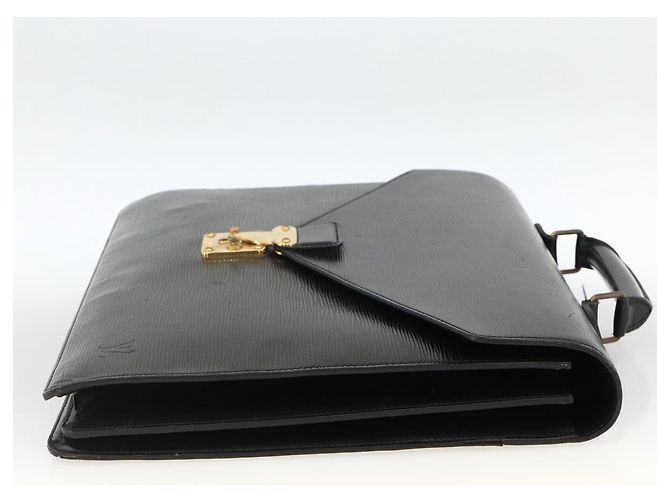 LOUIS VUITTON Epi Serviette Conseiller Borsa Business Nera M54422 LV Auth ka3192 Nero - vista 4