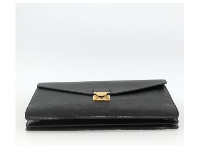 LOUIS VUITTON Epi Serviette Conseiller Borsa Business Nera M54422 LV Auth ka3192 Nero - vista 5
