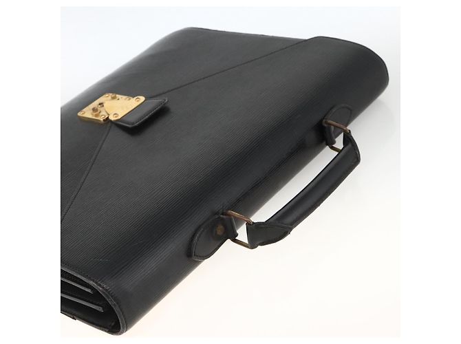 LOUIS VUITTON Epi Serviette Conseiller Borsa Business Nera M54422 LV Auth ka3192 Nero - vista 6