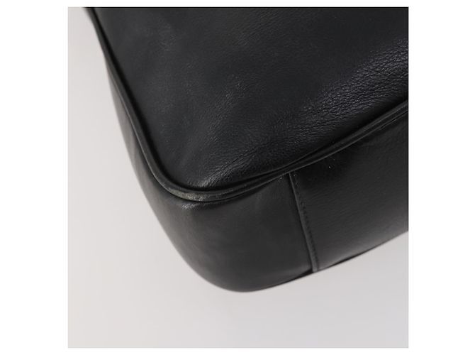 Borsa a mano in pelle Gucci Bamboo 2 in 1 Nero Oro Auth 172300 D'oro - vista 18