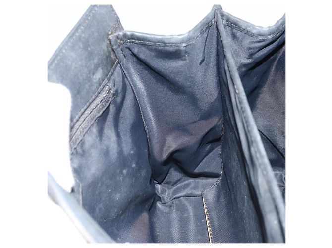 Borsa a mano in tela Trotter Christian Dior nera argento Auth BSZ335 Nero - vista 20