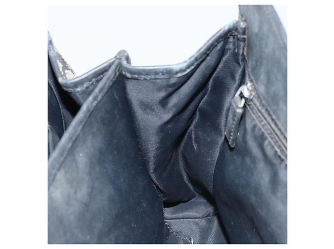 Borsa a mano in tela Trotter Christian Dior nera argento Auth BSZ335 Nero - vista 21
