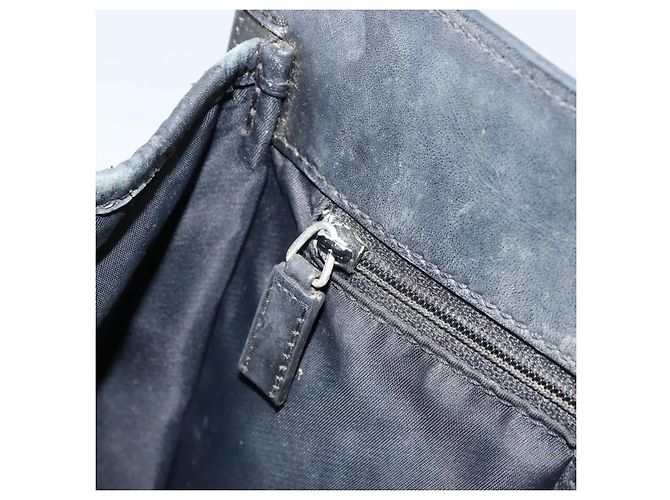 Borsa a mano in tela Trotter Christian Dior nera argento Auth BSZ335 Nero - vista 22