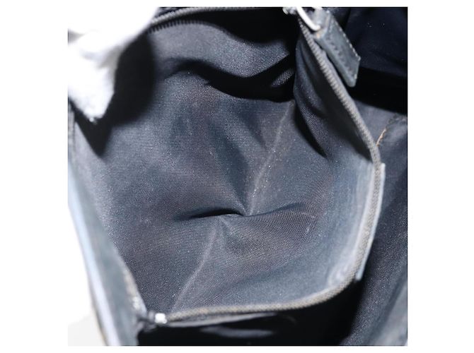 Borsa a mano in tela Trotter Christian Dior nera argento Auth BSZ335 Nero - vista 23