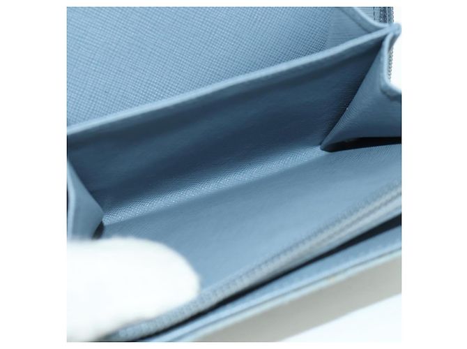 PRADA Portafoglio Compatto Rotondo Nylon Azzurro Chiaro 1ML605 Auth am11040V Blu chiaro - vista 10