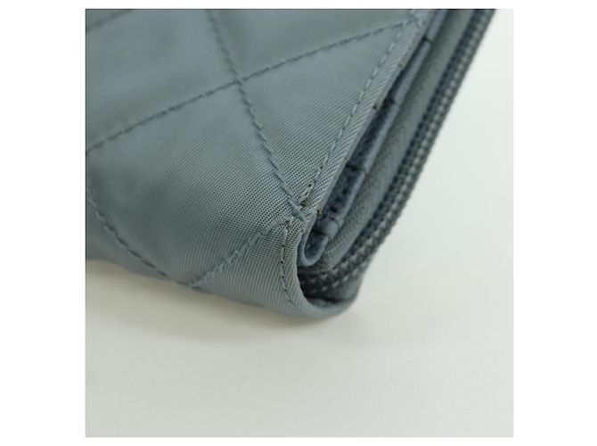 PRADA Portafoglio Compatto Rotondo Nylon Azzurro Chiaro 1ML605 Auth am11040V Blu chiaro - vista 14