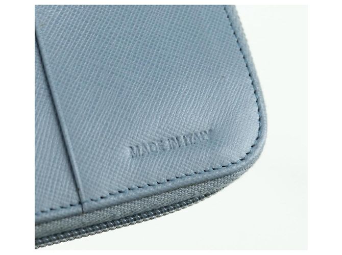 PRADA Portafoglio Compatto Rotondo Nylon Azzurro Chiaro 1ML605 Auth am11040V Blu chiaro - vista 22