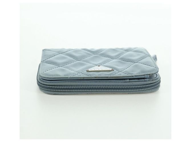 PRADA Portafoglio Compatto Rotondo Nylon Azzurro Chiaro 1ML605 Auth am11040V Blu chiaro - vista 5