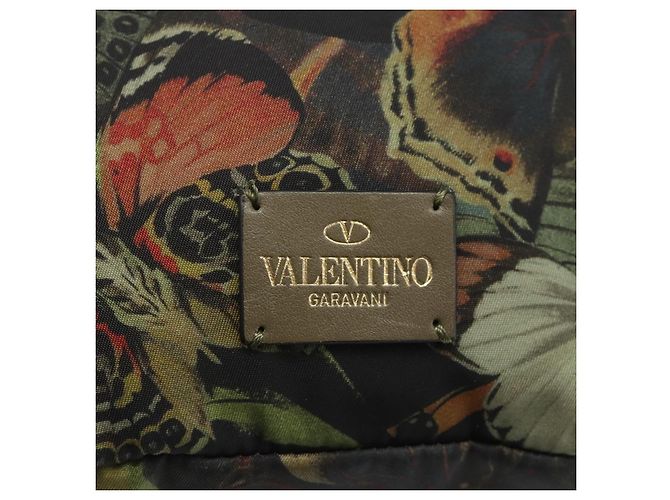 Zaino Valentino in nylon khaki champagne oro Auth BA11275 D'oro Cachi - Ansicht 17