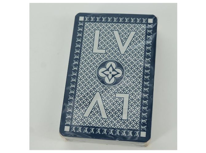 LOUIS VUITTON Spielkarten Marine LV Auth LNZ844V Marineblau - Ansicht 11