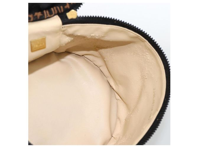 Borsa a Mano FENDI Nylon Nero Oro Auth 174605 D'oro - vista 18