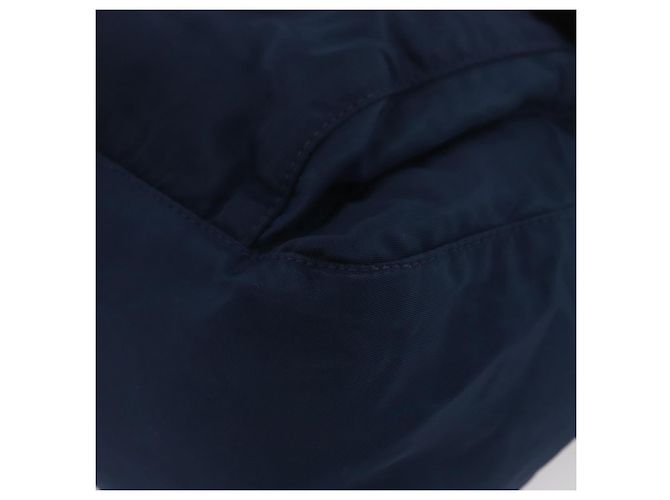 Borsa a Spalla PRADA in Nylon Blu Navy Argento Auth BA11437 - vista 14