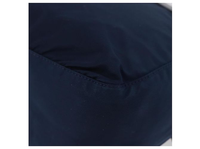 Borsa a Spalla PRADA in Nylon Blu Navy Argento Auth BA11437 - vista 16