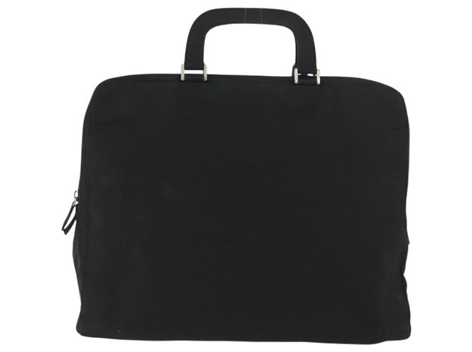 PRADA Borsa a mano in nylon nero Auth bs33933 - vista 13