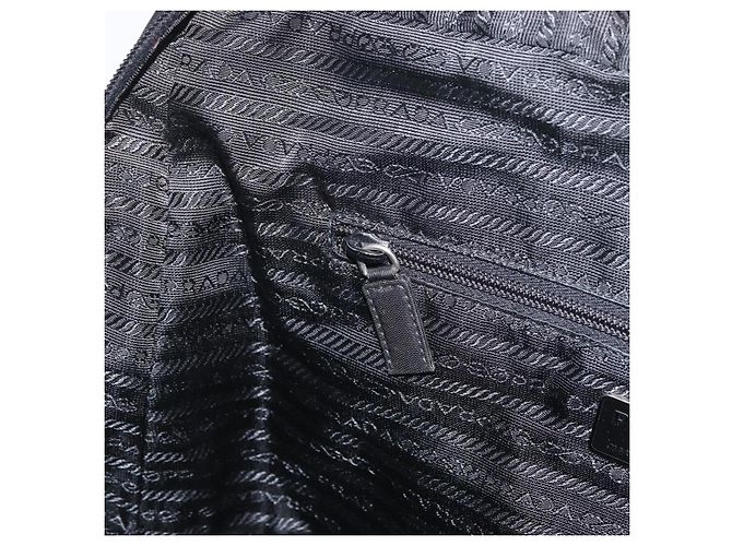 PRADA Borsa a mano in nylon nero Auth bs33933 - vista 21
