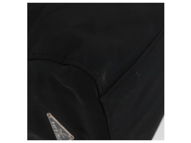 PRADA Borsa a mano in nylon nero Auth bs33933 - vista 9