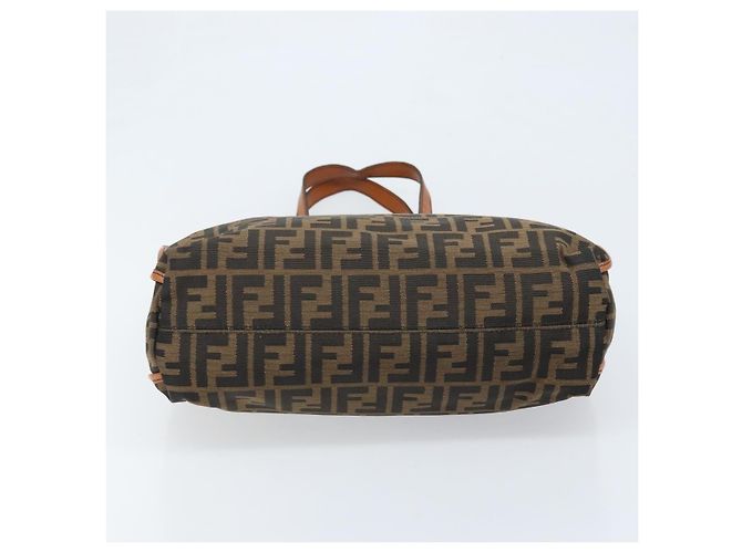 Borsa tote in tela Zucca FENDI nera e marrone Auth BSZ547A Nero - vista 5