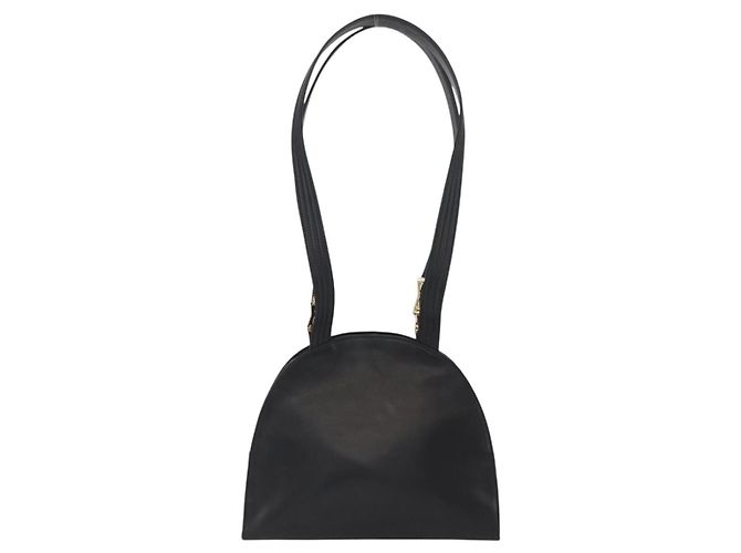 Borsa Tote Sunburst in pelle nera e oro Gianni Versace Auth am10821A Preto Dourado - vista 2