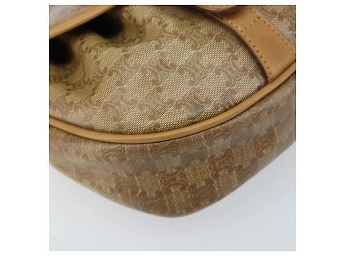 Céline Borsa a Spalla in Tela Macadam CELINE PVC Beige Oro Auth bs34011 D'oro - vista 14