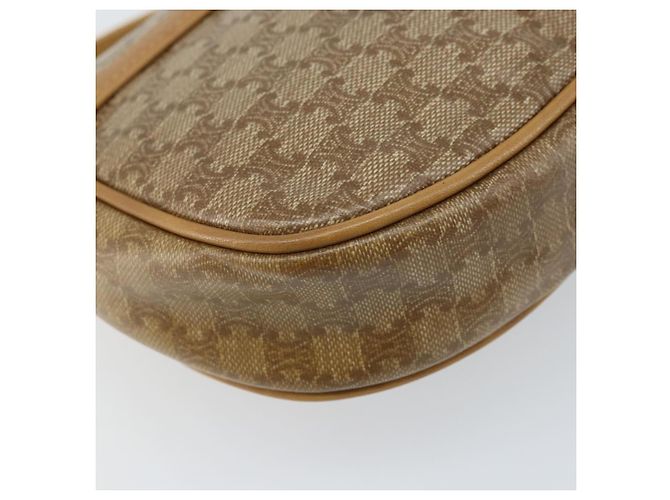 Céline Borsa a Spalla in Tela Macadam CELINE PVC Beige Oro Auth bs34011 D'oro - vista 16