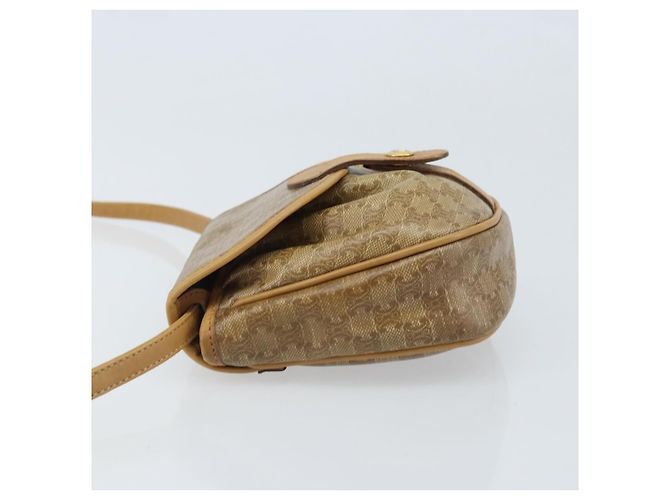 Céline Borsa a Spalla in Tela Macadam CELINE PVC Beige Oro Auth bs34011 D'oro - vista 4