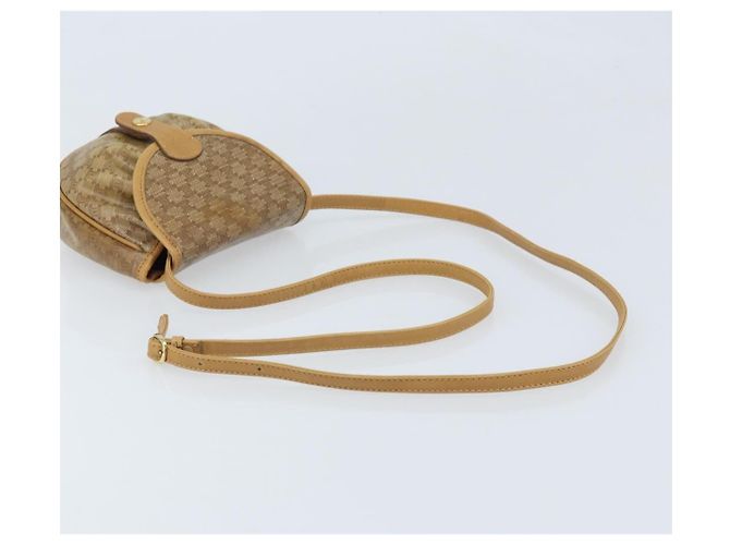 Céline Borsa a Spalla in Tela Macadam CELINE PVC Beige Oro Auth bs34011 D'oro - vista 7