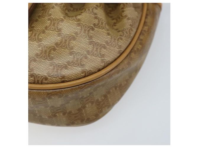 Céline Borsa a Spalla in Tela Macadam CELINE PVC Beige Oro Auth bs34011 D'oro - vista 9