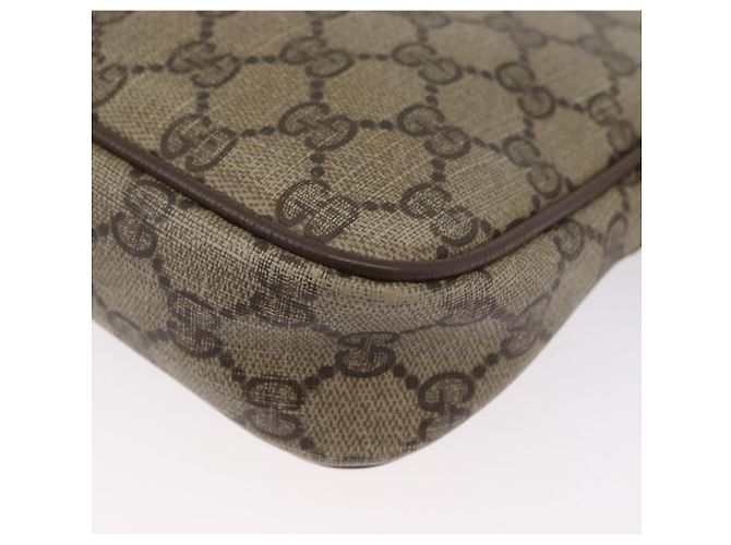 Gucci Borsa a Spalla GG Supreme PVC Beige Oro 97 02 068 Auth bs33854 D'oro - vista 16