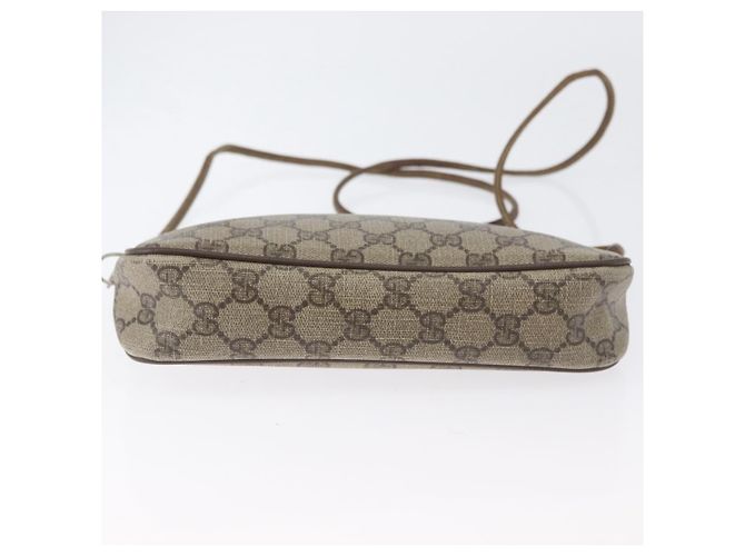 Gucci Borsa a Spalla GG Supreme PVC Beige Oro 97 02 068 Auth bs33854 D'oro - vista 5
