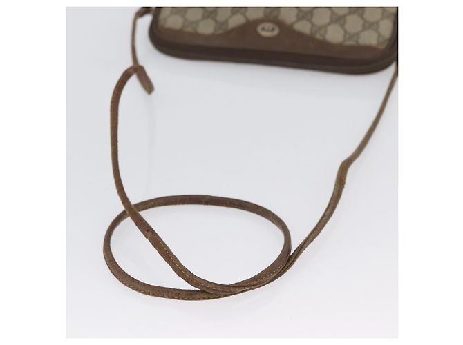 Gucci Borsa a Spalla GG Supreme PVC Beige Oro 97 02 068 Auth bs33854 D'oro - vista 7