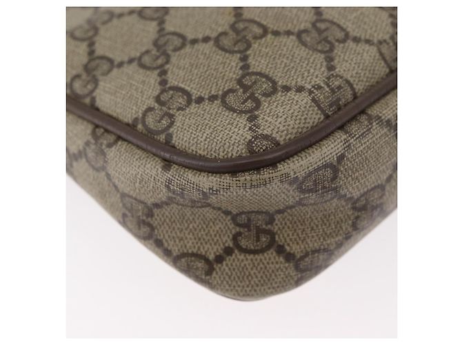 Gucci Borsa a Spalla GG Supreme PVC Beige Oro 97 02 068 Auth bs33854 D'oro - vista 9
