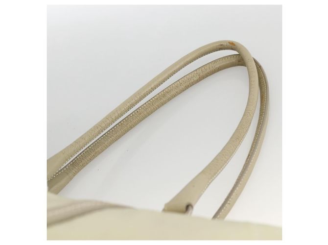 Borsa Tote PRADA in nylon avorio argento Auth ep13808 Crudo - vista 8