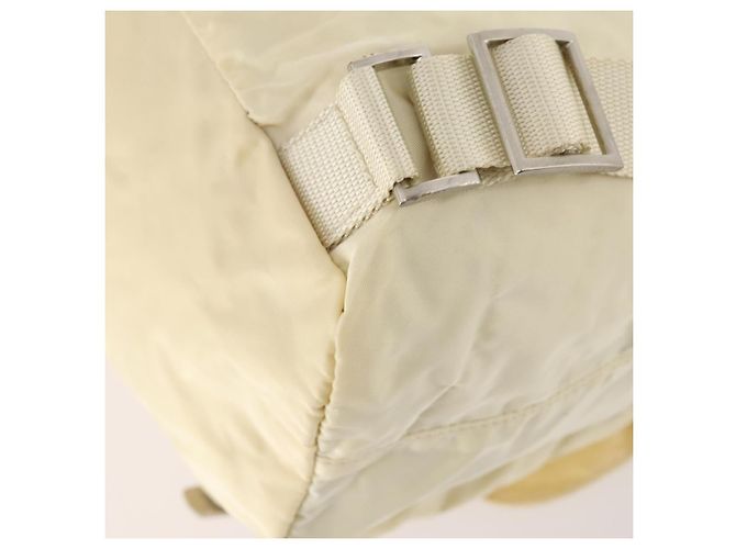 PRADA Backpack Nylon White Silver Auth 170947 Silvery - view 18