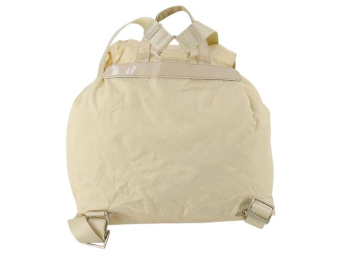 PRADA Backpack Nylon White Silver Auth 170947 Silvery - view 2