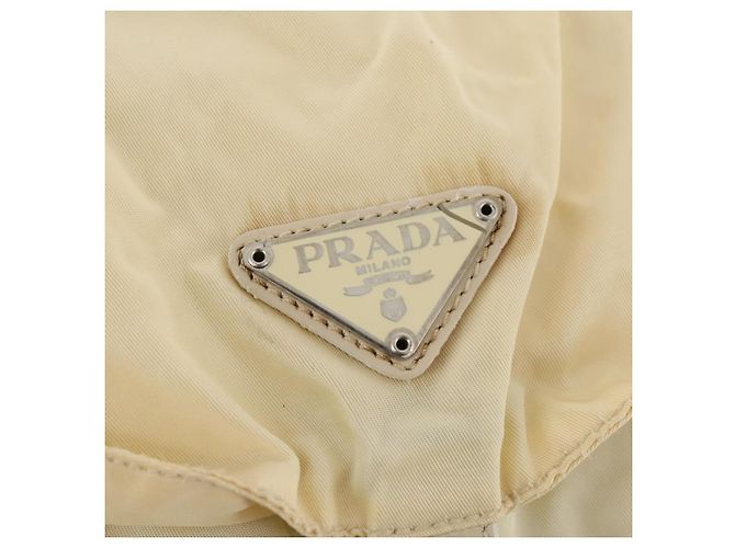 PRADA Backpack Nylon White Silver Auth 170947 Silvery - view 20