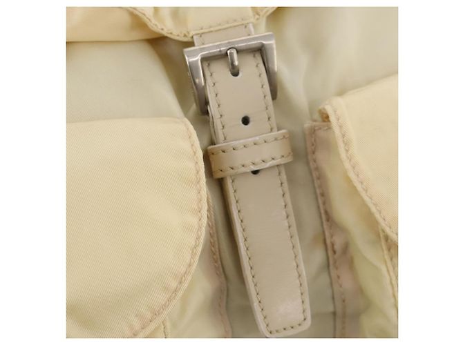 PRADA Backpack Nylon White Silver Auth 170947 Silvery - view 21