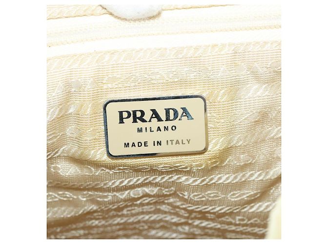 PRADA Backpack Nylon White Silver Auth 170947 Silvery - view 26