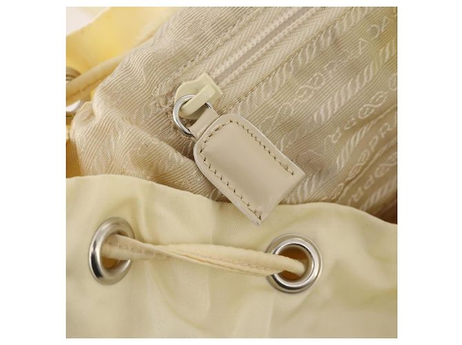 PRADA Backpack Nylon White Silver Auth 170947 Silvery - view 27