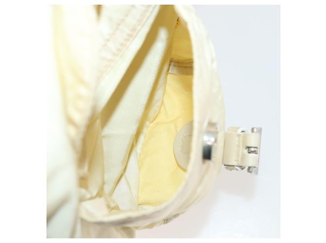 PRADA Backpack Nylon White Silver Auth 170947 Silvery - view 30