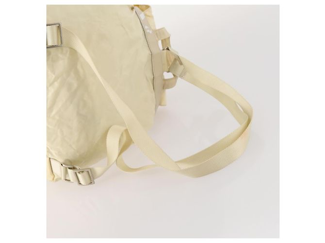 PRADA Backpack Nylon White Silver Auth 170947 Silvery - view 7