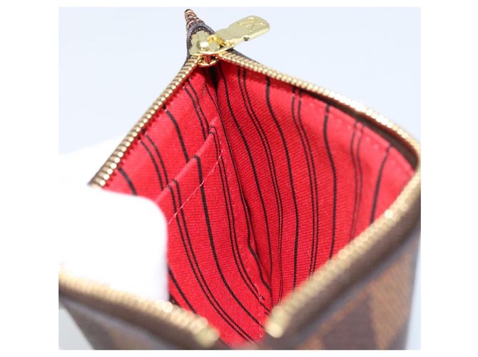 LOUIS VUITTON Pouch Neverfull PM Damier Ebene Auth ARZ173 - vista 17
